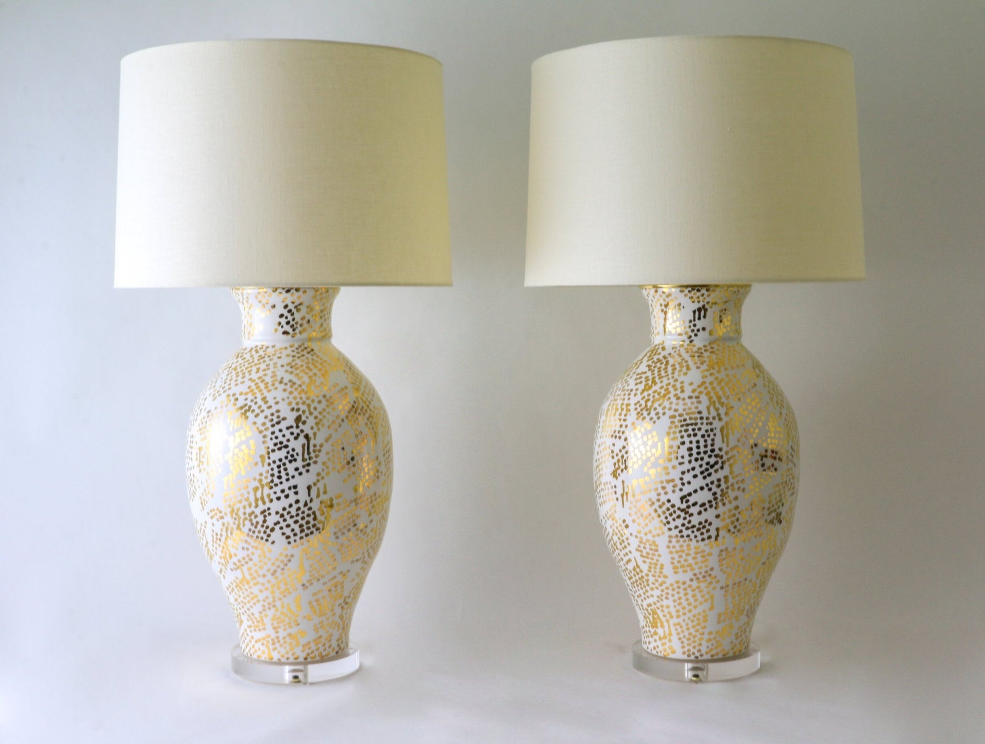 MATAGORDA | Dappled | White + Gold Lustre - Matagorda