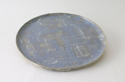 Platter - Round | Brushstroke | Grey Drip - Platter - Round