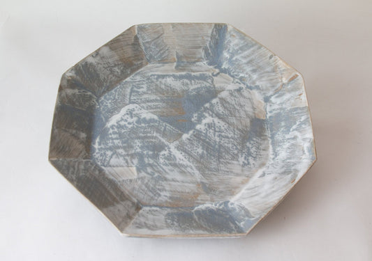 Tray - Octagon | Brushstroke | Grey Drip - Tray - Octagon